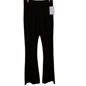 Afitne womens pants Size M work workout high waist bootcut black‎  pull on NWT